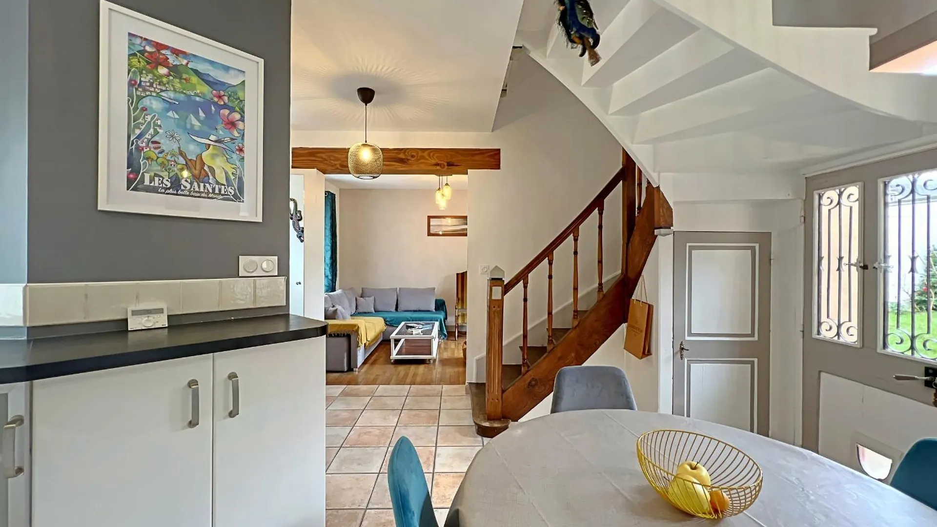 펜션 Charmante Maison 1930 Centre Hennebont, Deco Actuelle, Terrasse, Jardin Clos, 2 Chambres, Wifi Inclus - Fr-1-349-204